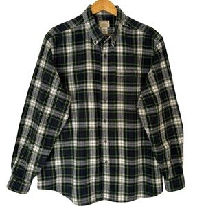 L.L. Bean Men’s Plaid Flannel Shirt Traditional Fit Long Sleeve Size L Reg Shirt
